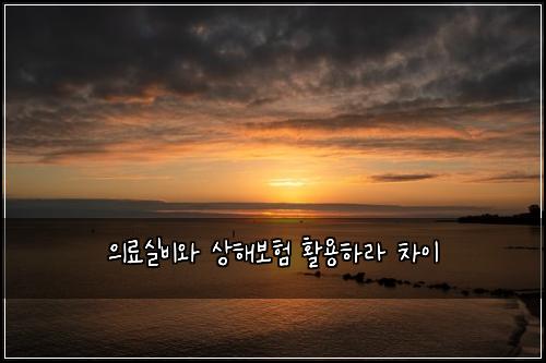 의료실비와 상해보험 활용하라  차이