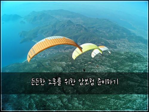 든든한 노후를 위한 암보험 준비하기