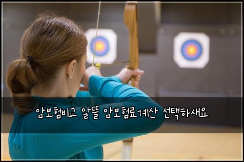 암보험비교 알뜰 암보험료계산 선택하새요