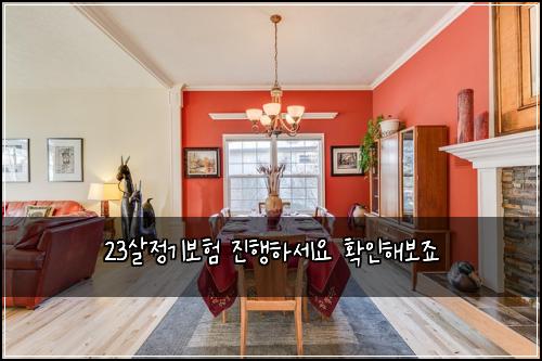 23살정기보험 진행하세요  확인해보죠