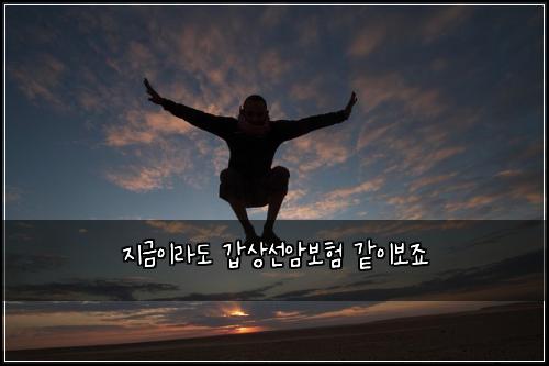지금이라도 갑상선암보험 같이보죠 