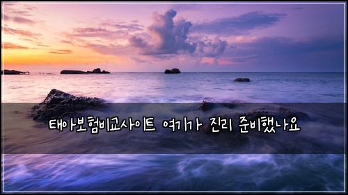 ํ์๋ณดํ๋น๊ต์ฌ์ดํธ ์ฌ๊ธฐ๊ฐ ์ง๋ฆฌ ์ค๋นํ๋์