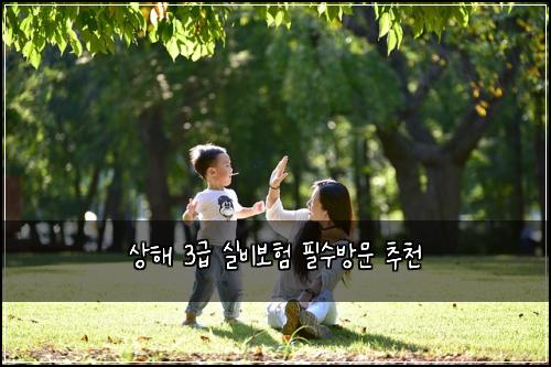 상해 3급 실비보험 필수방문  추천