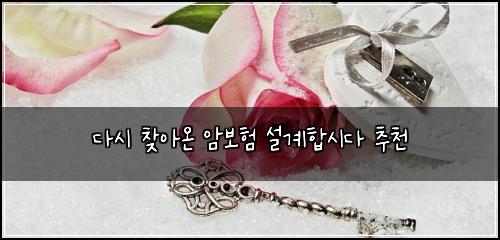 다시 찾아온 암보험 설계합시다  추천