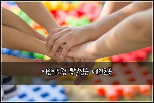어린이보험 특별점은  메리츠곳