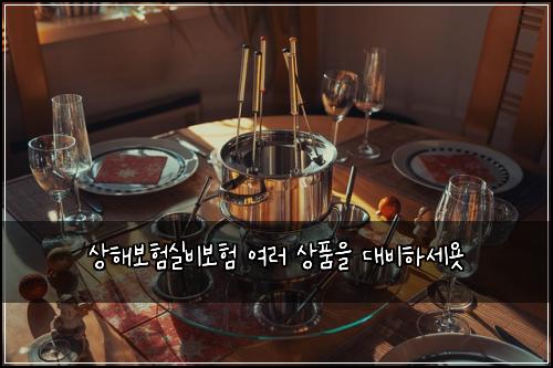 상해보험실비보험 여러 상품을 대비하세욧