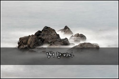 영어 한 마디