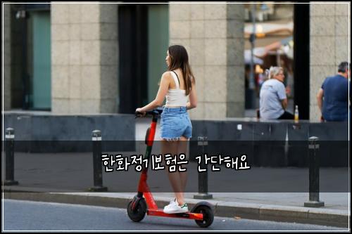 한화정기보험은 간단해요