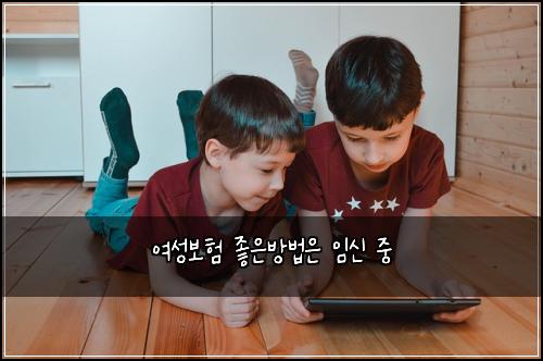 여성보험 좋은방법은  임신 중