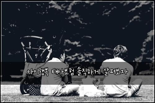 아이행복 태아보험 솔직하게 살펴보자