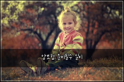 암보험 준비필수  실비