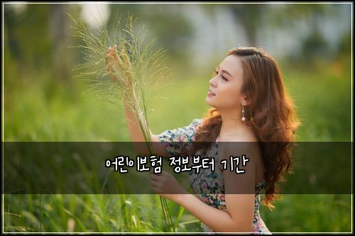 어린이보험 정보부터  기간