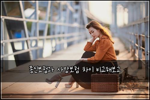 종신보험과 사망보험 차이 비교해보고