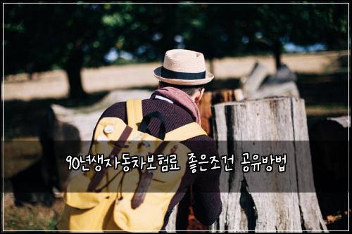90년생자동차보험료 좋은조건 공유방법