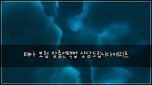 ํ์ ๋ณดํ ๋ง์ถค์ ํ๋ฒ ์๋ด๋๋ฆฝ๋๋ค๋ฉ๋ฆฌ์ธ