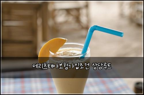 메리츠태아보험가입조건 상담루트