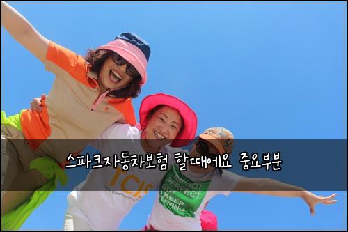 스파크자동차보험 할때에요  중요부분