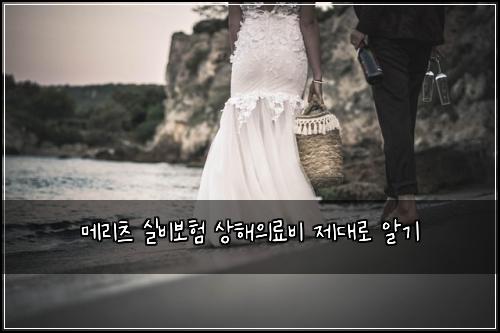 메리츠 실비보험 상해의료비 제대로 알기