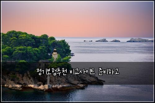 정기보험추천 비교사이트 준비하고