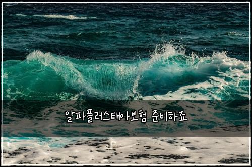 알파플러스태아보험 준비하죠 