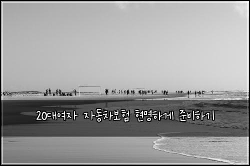 20대여자 자동차보험 현명하게 준비하기