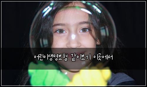 어린이생명보험 같이보기  이곳에서