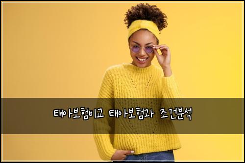 태아보험비교 태아보험과 조건분석