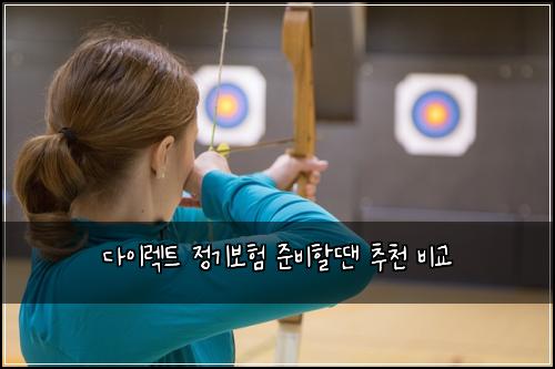 다이렉트 정기보험 준비할땐  추천 비교