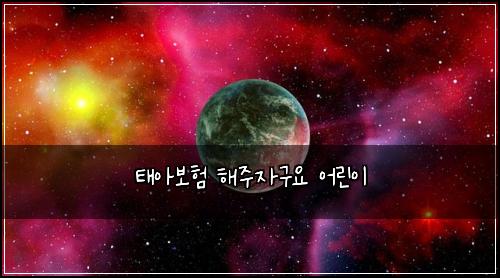 태아보험 해주자구요  어린이