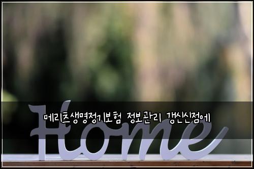 λ©λ¦¬μΈ μλͺ
μ 기보ν μ 보κ΄λ¦¬ κ°±μ μ μ μ