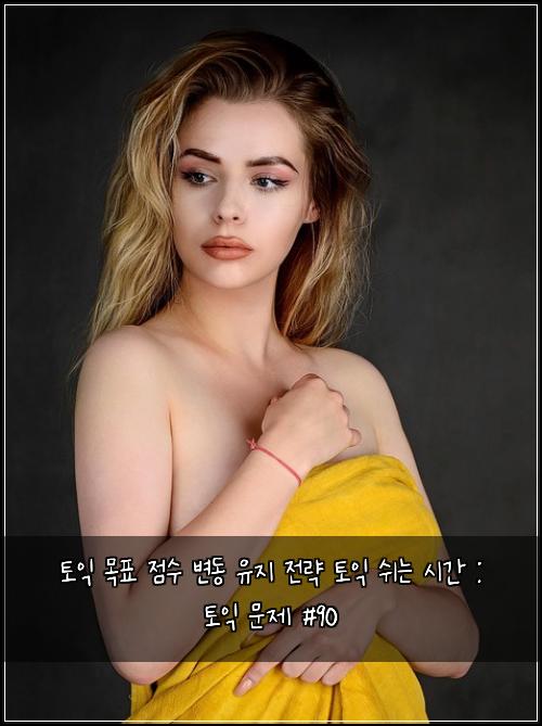 토익 목표 점수 변동 유지 전략 토익 쉬는 시간 : 토익 문제 #90