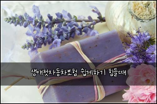 생애첫자동차보험 쉽게하기  힘들때