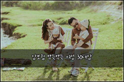 암보험 뿌듯뿌듯  여성 30대암