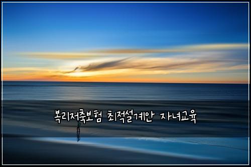 복리저축보험 최적설계안  자녀교육