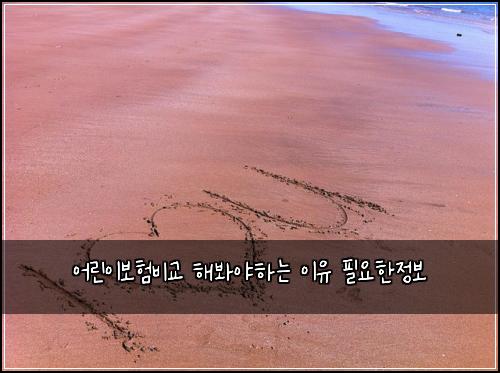어린이보험비교 해봐야하는 이유 필요한정보