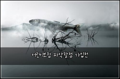 어린이보험 파악할점  가입전