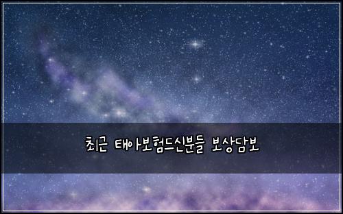์ต๊ทผ ํ์๋ณดํ๋์ ๋ถ๋ค ๋ณด์๋ด๋ณด