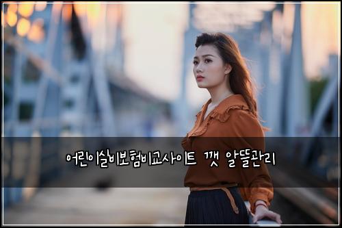 어린이실비보험비교사이트 깻 알뜰관리