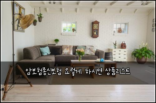 암보험종신보험 요렇게 하시면 상품리스트