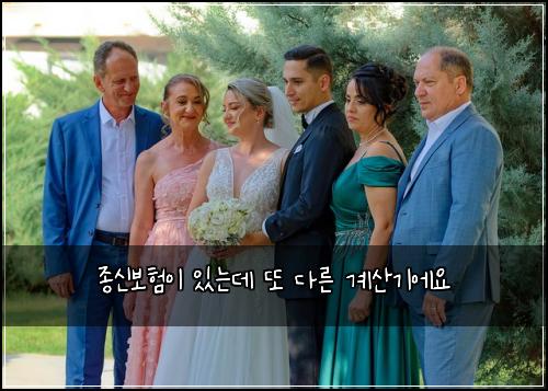 종신보험이 있는데 또 다른 계산기에요
