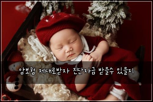 암보험 제대로받자  진단자금 받을수 있을지