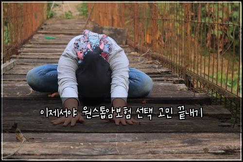이제서야 원스톱암보험 선택 고민 끝내기