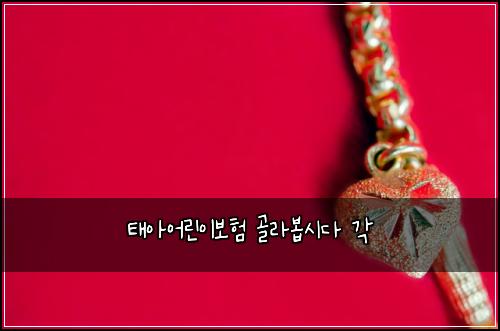 태아어린이보험 골라봅시다  각