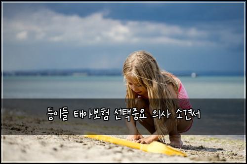 둥이들 태아보험 선택중요  의사 소견서