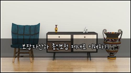 보장자산과 종신보험 제대로 이해하기