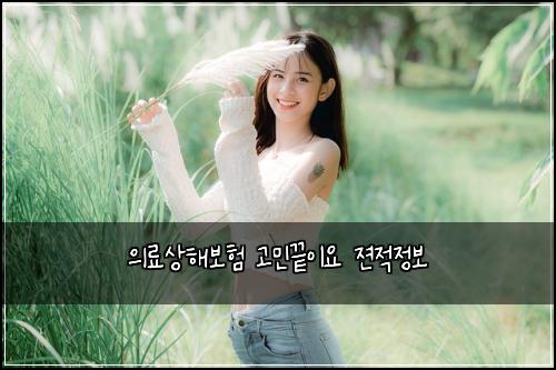 의료상해보험 고민끝이요  젼적정보
