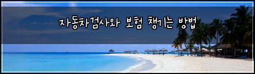 자동차검사와 보험 챙기는 방법