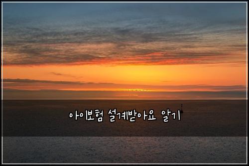 아이보험 설계받아요  알기
