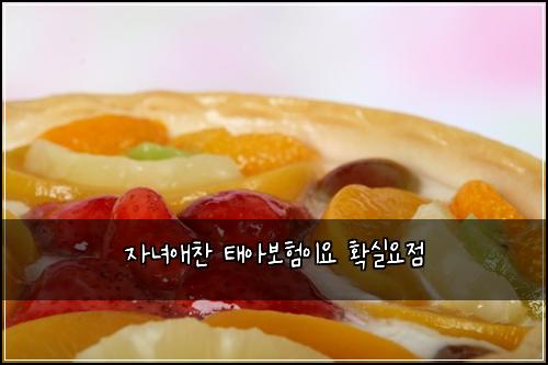 자녀애찬 태아보험이요 확실요점