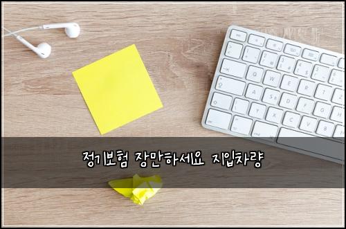 정기보험 장만하세요  지입차량 